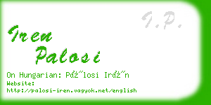 iren palosi business card